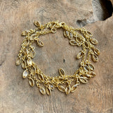 Silver- Citrine Marquis Sterling Silver Necklace