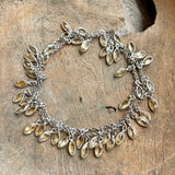 Silver- Citrine Marquis Sterling Silver Necklace