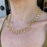 Silver- Citrine Marquis Sterling Silver Necklace
