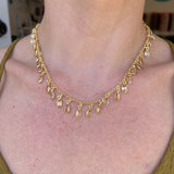 Silver- Citrine Marquis Sterling Silver Necklace