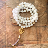 Moonstone Mala with Adi Shakti Guru Bead