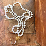 Moonstone Mala with Adi Shakti Guru Bead
