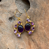 Silver - Amethyst Earrings