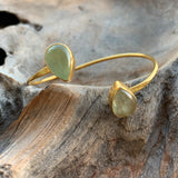 Prehnite Bangle Bracelet