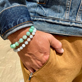 Chrysoprase Adjustable Beaded Bracelet 10mm