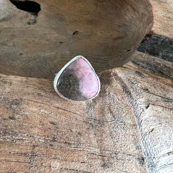 Rhodonite Ring in Silver