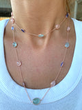 Silver- Morganite Sterling Silver Necklace