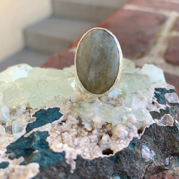 Amazonite Ring in Silver