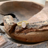 Silver - Rose Quartz Dainty Ring