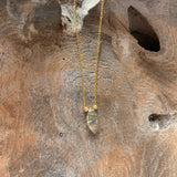 Silver- Labradorite Dainty Sterling Silver Necklace