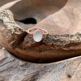 Silver - Dainty Aquamarine Ring