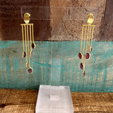 Silver- Pink Tourmaline Sterling Silver Earrings