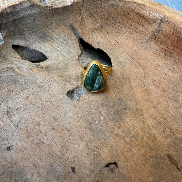 Seraphinite Ring in Gold