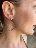 Silver - Amethyst Earrings