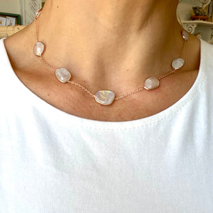 Silver- Moonstone Sterling Silver Necklace