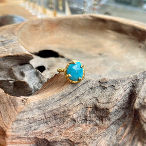 Turquoise Ring in Gold