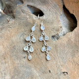 Silver - Moonstone Earrings
