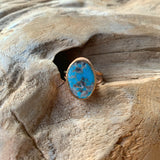 Persian Turquoise Ring in Rose Gold