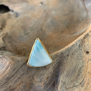 Larimar Ring in Gold