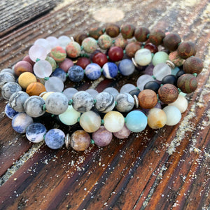 7 Chakra Matte Adjustable Mala