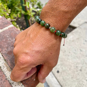 Jade Adjustable Beaded Bracelet